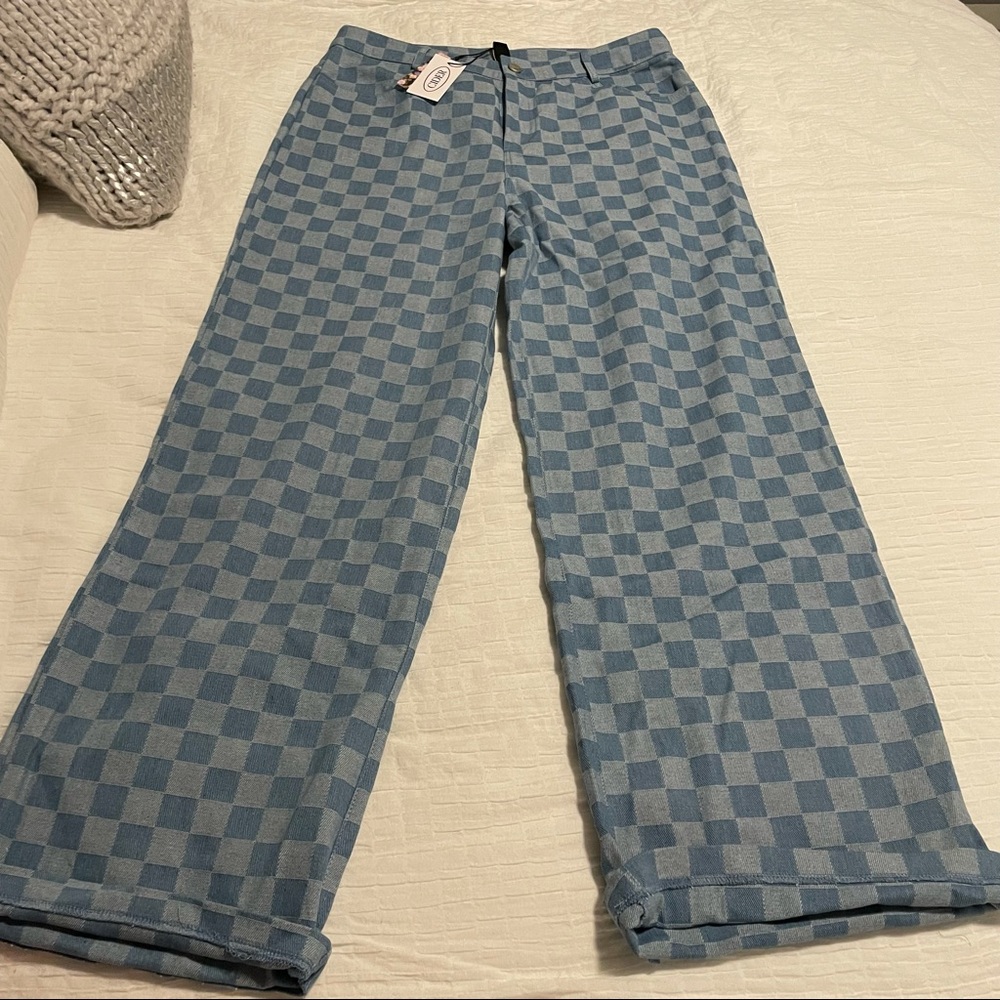 Cider Checkered Jeans